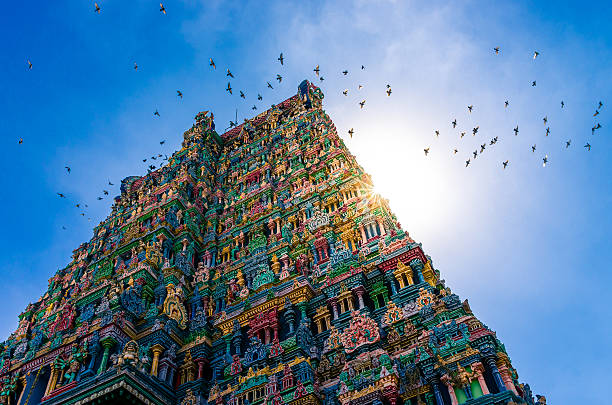 South India destinations featuring temples, hills and coastline